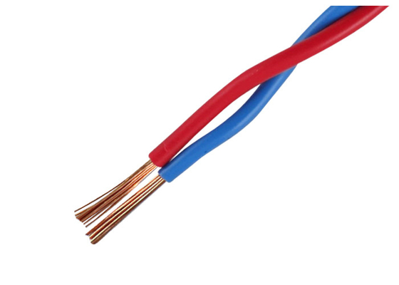 จีน ลวด Twisted Twin 2x0.5mm2,2x0.75mm2,2x1.5mm2,2x2.5mm2 มีสีแดงและสีฟ้า ผู้ผลิต