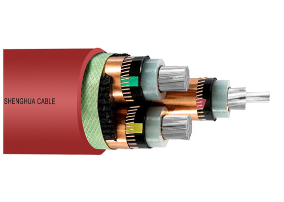 จีน สายไฟเส้นลวดทองแดงขนาด 8.7 / 15kV แรงดันไฟฟ้าขนาดกลาง XLPE ผู้ผลิต