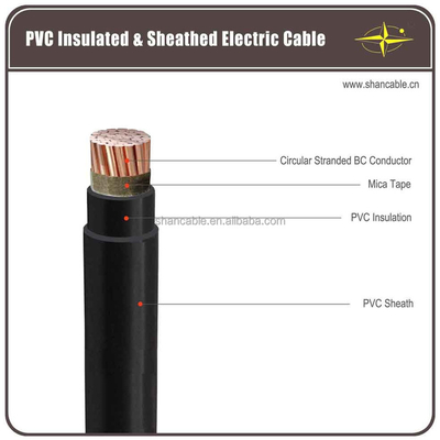 จีน วัสดุ PVC Jacket ภายใน สายเคเบิลยางหมวกสําหรับการใช้งานภาระหนัก ผู้ผลิต