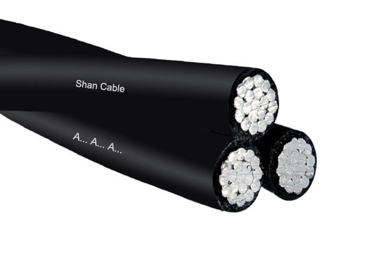 จีน สายเคเบิลแบบรวมกลุ่มอากาศ 3 แกนของ Shanghai Shenghua สำหรับสายส่งไฟฟ้าเหนือศีรษะ ผู้ผลิต