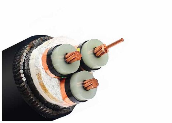 จีน Shanghai Shenghua Cable Group โรงงานอุตสาหกรรม สายเหล็ก สายไฟฟ้าเกราะกลางแจ้ง 6.6KV - 35KV ผู้ผลิต