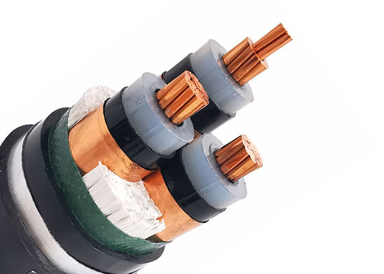 จีน SWA 4x35mm2 Oxygen-Free Copper PVC Insulated Steel Wire Armoured Power Cable for Direct Burial 0.6/1kV ผู้จัดหา