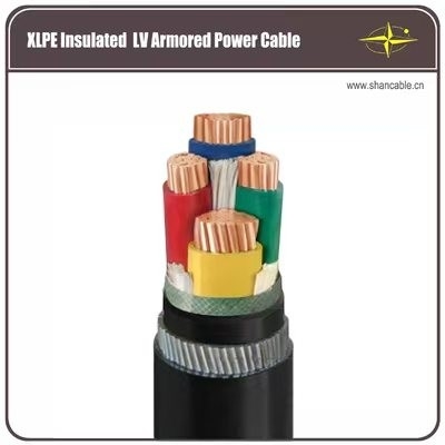 สายเคเบิลของกลุ่ม Shenghua 0.6kv สายเคเบิลแอนโดเลส XLPE ห้าแกน สําหรับการใช้งานในอุตสาหกรรม ผู้ผลิต