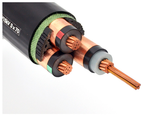 สายเคเบิลไฟฟ้าแรงดันปานกลาง Shanghai Shenghua Cable ตัวนำทองแดงหรืออลูมิเนียม ฉนวน XLPE การทำเครื่องหมายแบบนูน ผู้ผลิต