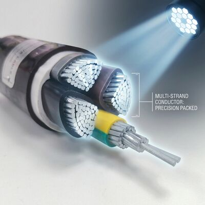 สายไฟหุ้มฉนวน PVC กันน้ำระดับ IP68 0.6/1kV 4x25 ตร.มม. สำหรับฝังดินโดยตรง ผู้จัดหา