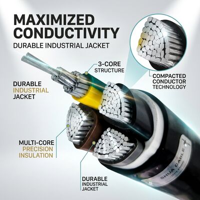 Oil Resistant Chemical Resistant PVC Insulated Cable 450/750V 3 Core Industrial Use ผู้จัดหา