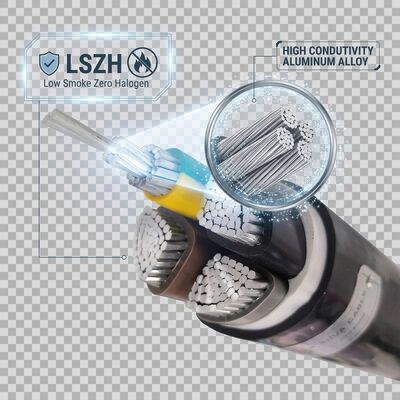 VGV 3x4mm2 UV Resistant PVC Insulated Cable Outdoor Overhead 0.6/1kV IEC60502 Copper ผู้จัดหา
