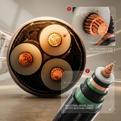 สายไฟฉนวน XLPE ทนอุณหภูมิสูง 90 องศา 0.6/1kV ต่อเนื่อง ผู้จัดหา