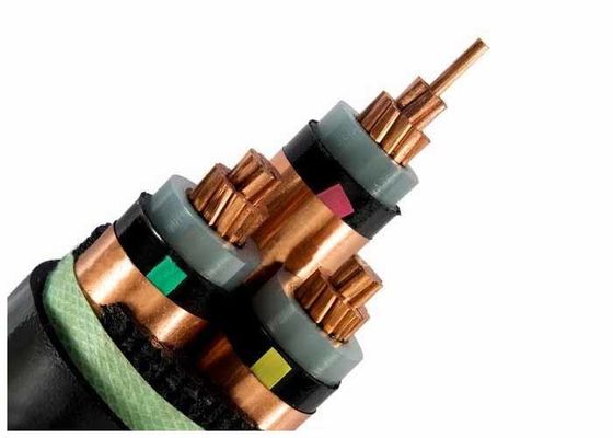 สายไฟหุ้มเกราะภายนอกหุ้มแกนเดี่ยวขนาด 185 มิลลิเมตร 2 สายแรงดันไฟฟ้า 33KV พิกัด