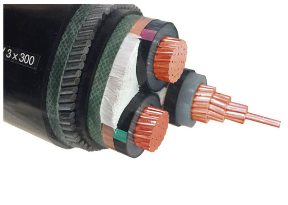 Shenghua Cable Copper Conductor XLPE PVC แปรงกันเหล็ก สายไฟฟ้าแบบป้อม สายไฟฟ้าสีดํา PVC Sheath LV